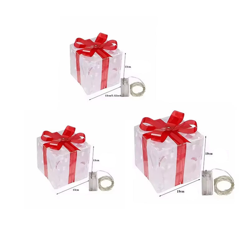 Caja de Regalo Decorativa con Luz β AΓ±ade un Toque Festivo y Elegante