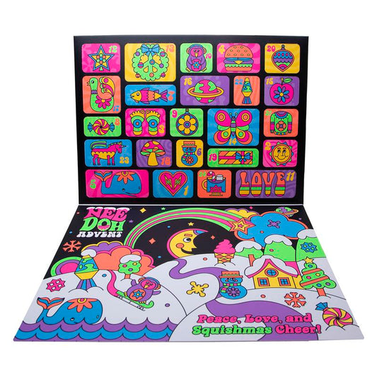 Needoh Squishmas 2025 Advent Calendar - 24 Days of Surprises with Mini Squishies & Fun Shapes for All Ages 3+ - Perfect for Holiday Fun