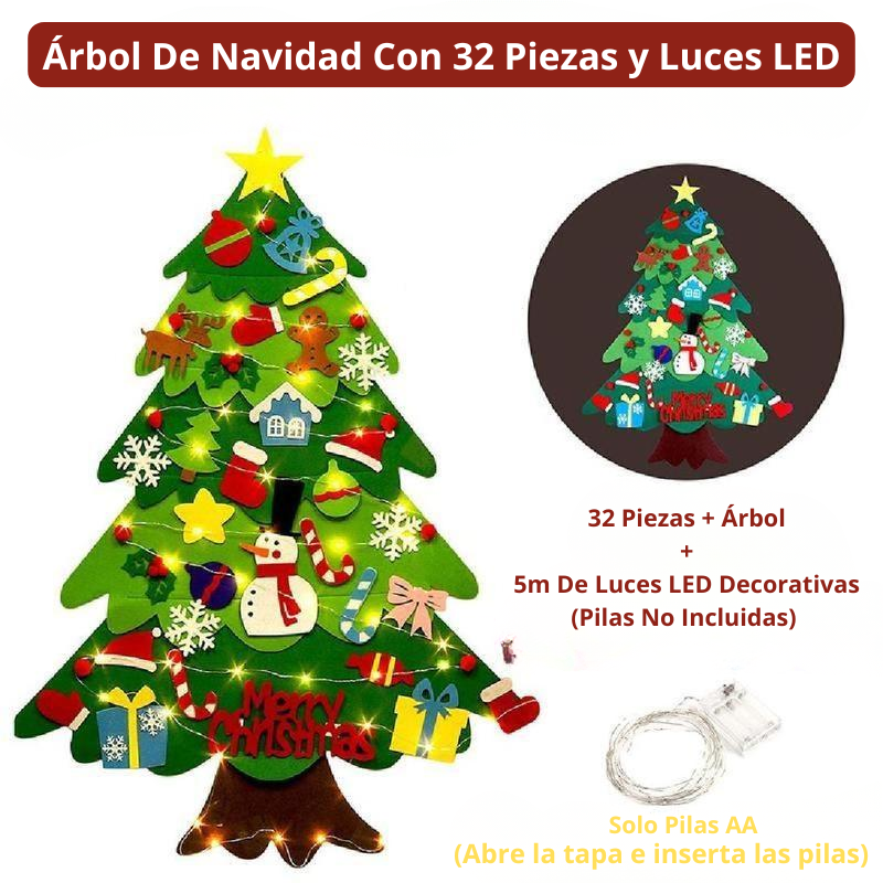 Felt Christmas Tree with Ornaments