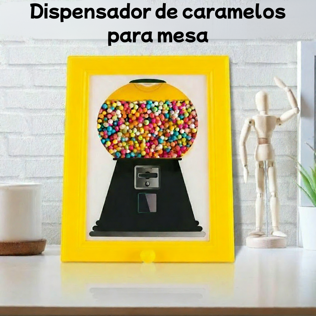 Marco dispensador de caramelos 2 en 1