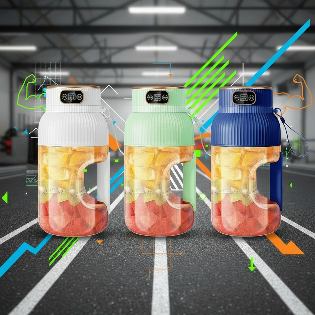 Batidora Eléctrica Portátil Con Pantalla Digital