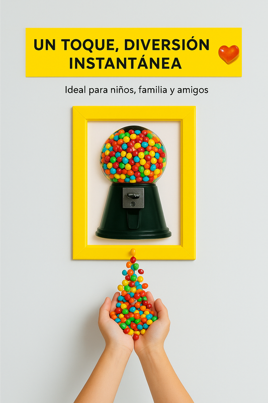 Marco dispensador de caramelos 2 en 1