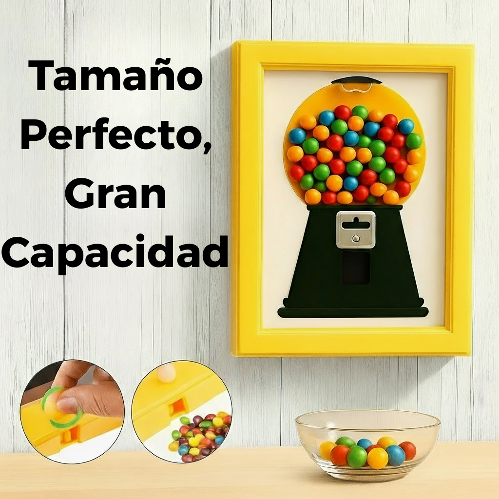 Marco dispensador de caramelos 2 en 1