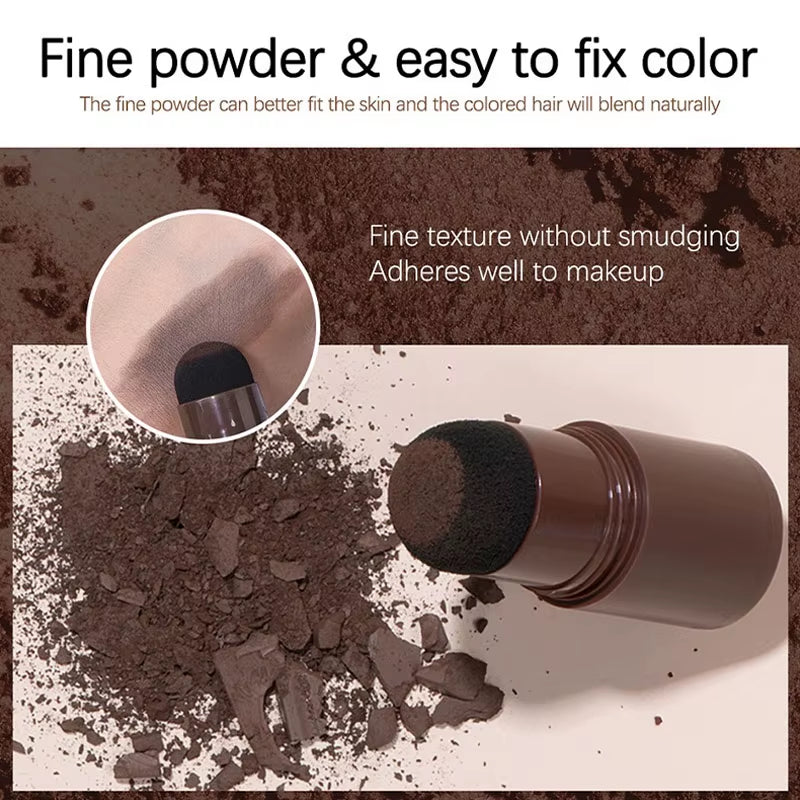 Black Brown Hairline Powder Waterproof Hair Dye Contour Stick Instantly Conceals Hair Root Forehead Clavicle Face Shadow Makeup